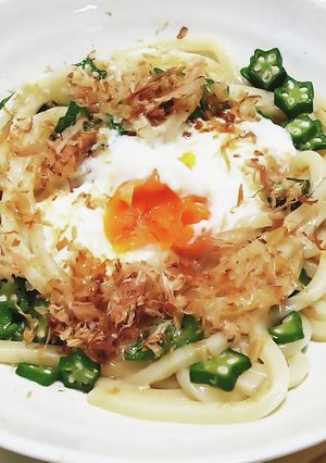 出汁おくらのぶっかけうどん-レシピのメイン写真