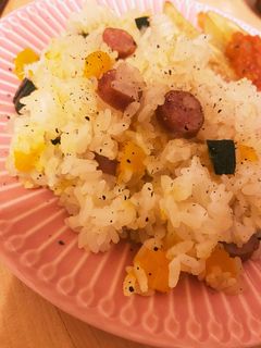 佐渡バター かぼちゃピラフ QC 南瓜-レシピのメイン写真