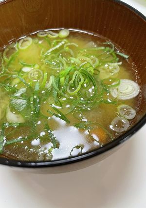 姜葱醤ちょい足しで格上げ味噌汁-レシピのメイン写真