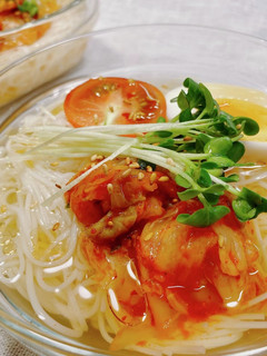 ぶっかけキムチそうめん-レシピのメイン写真