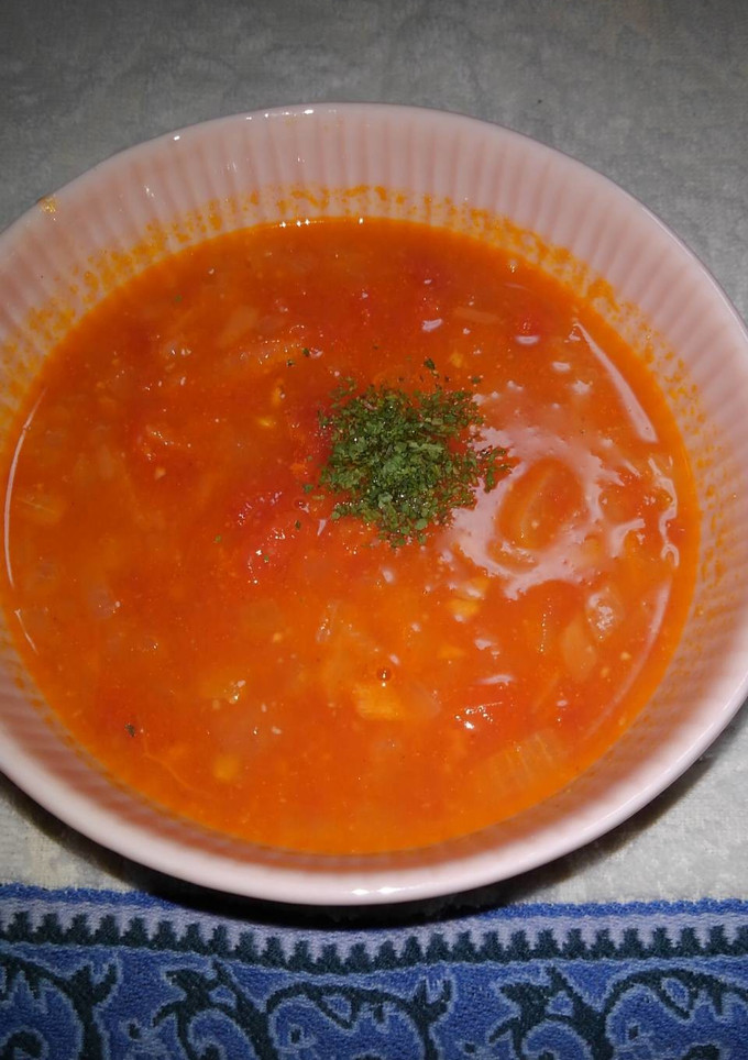 夏野菜☆完熟トマトのスープ-レシピのメイン写真