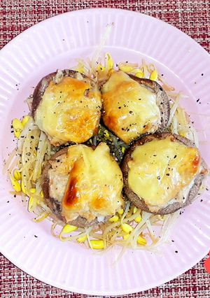 椎茸のツナマヨチーズ焼き♪-レシピのメイン写真