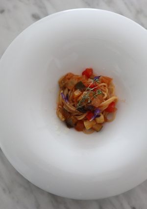 ミシュラン1つ星レシピラタトュイユパスタ-レシピのメイン写真