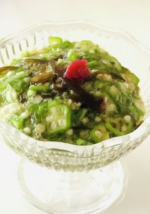万能!ヘルシー!オクラと塩昆布和え-レシピのメイン写真