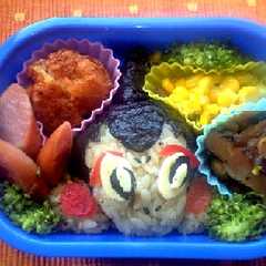 ヒコザル　☆　キャラ弁-レシピのメイン写真