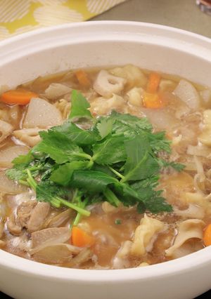 根菜たっぷり♪みそ風ひっつみ鍋-レシピのメイン写真