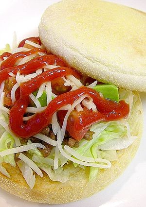 タコス風マフィンバーガー-レシピのメイン写真