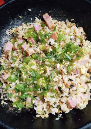 ゴロゴロベーコンと納豆のチャーハン-レシピのメイン写真