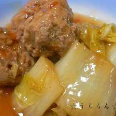 รูปของ 肉団子と白菜のあんかけ煮