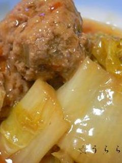 肉団子と白菜のあんかけ煮-レシピのメイン写真