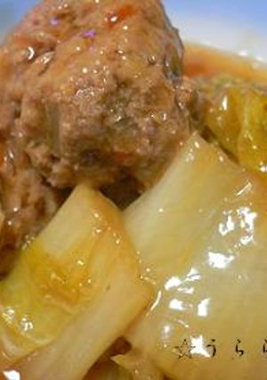 肉団子と白菜のあんかけ煮-レシピのメイン写真