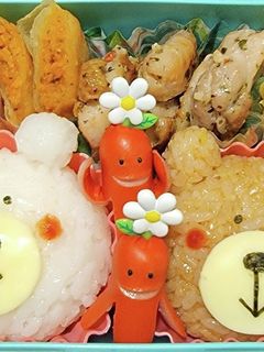 簡単くまちゃんおにぎり弁当!-レシピのメイン写真