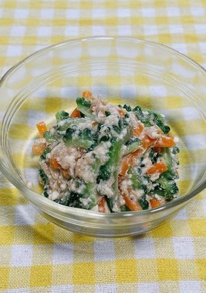 【副菜】ゴーヤとツナの白和え-レシピのメイン写真