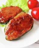 ピーマンの肉詰め☆照り焼きソース