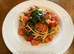 トマトと大葉の冷製和風パスタ-レシピのメイン写真