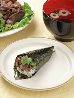 すき焼き風手巻き寿司-レシピのメイン写真