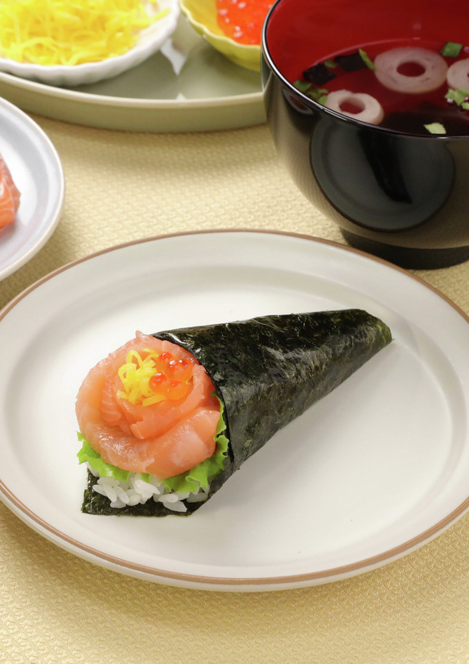サーモンの花束風手巻き寿司-レシピのメイン写真