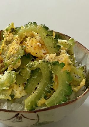 アンチョビのゴーヤチャンプルー丼-レシピのメイン写真