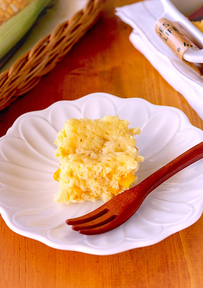 レンジで簡単！とうもろこしの蒸しパン-レシピのメイン写真