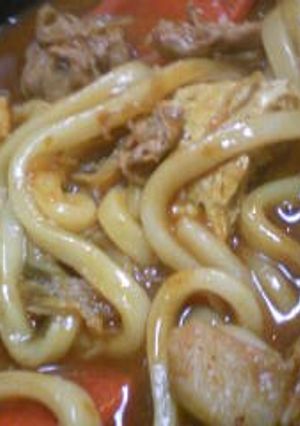 ★余った肉豆腐★でカレーうどん♪-レシピのメイン写真