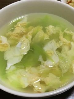 ブロッコリーの芯のかき卵スープ-レシピのメイン写真