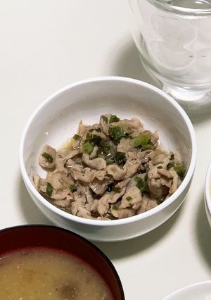 豚こまのねぎ塩だれ炒め-レシピのメイン写真