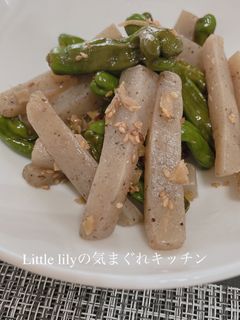 ししとうと蒟蒻の甘辛炒め-レシピのメイン写真