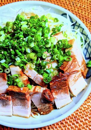 たっぷりネギとチャーシューの冷やし中華-レシピのメイン写真