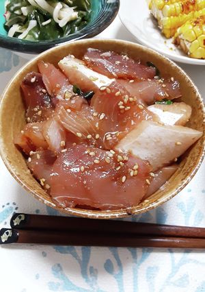 ごまぶり風即席漬け丼！-レシピのメイン写真