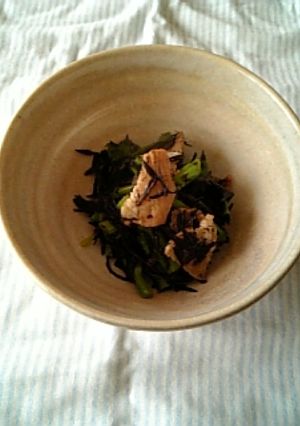 洋風☆菜の花＆ひじき＆ベーコンの炒め煮-レシピのメイン写真