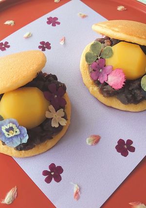 秋のミニどら焼き♪-レシピのメイン写真