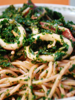 いかとほうれん草のほんのり和風パスタ-レシピのメイン写真