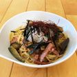 なすと厚切りハムの和風パスタ♪簡単♪