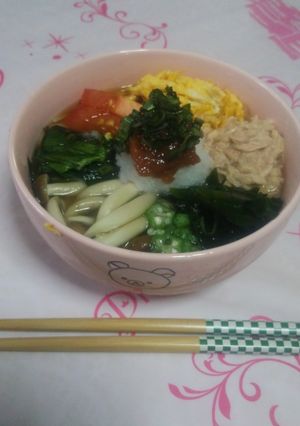 サラダ風ぶっかけそうめん-レシピのメイン写真