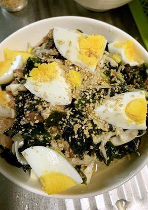 イワシ缶でワカメと豆腐サラダ-レシピのメイン写真