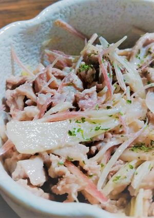 みょうがの季節に♪ 爽やか豚マヨ和え-レシピのメイン写真