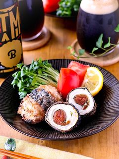 鶏のささみの梅しそロール-レシピのメイン写真