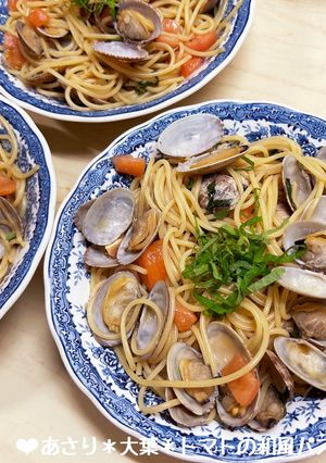 あさり＊大葉＊トマトの和風パスタ♪-レシピのメイン写真