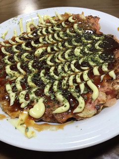 日清お好み焼き粉で作るたこ玉天お好み焼き-レシピのメイン写真