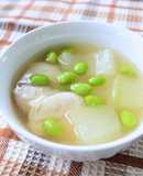 子ども喜ぶ！冬瓜とささみのスープ