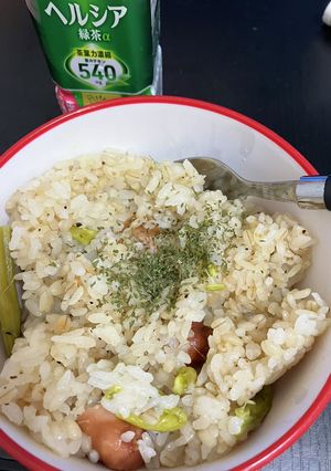 アスパラとウインナーの炊き込みご飯-レシピのメイン写真