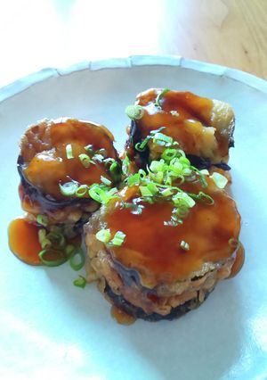茄子の挟み揚げ(*^O^*)甘酢あん♪-レシピのメイン写真