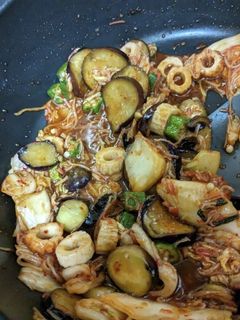 なすとおくらのキムチ炒め-レシピのメイン写真