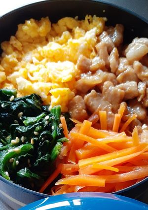 4食丼弁当-レシピのメイン写真