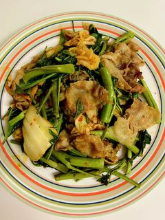 豚肉と空芯菜のキムチ炒め★-レシピのメイン写真