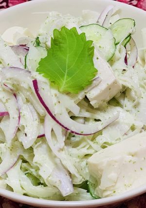 自家製大葉ドレッシングの豆腐サラダ-レシピのメイン写真