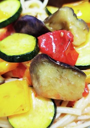 夏野菜のリングイネ-レシピのメイン写真