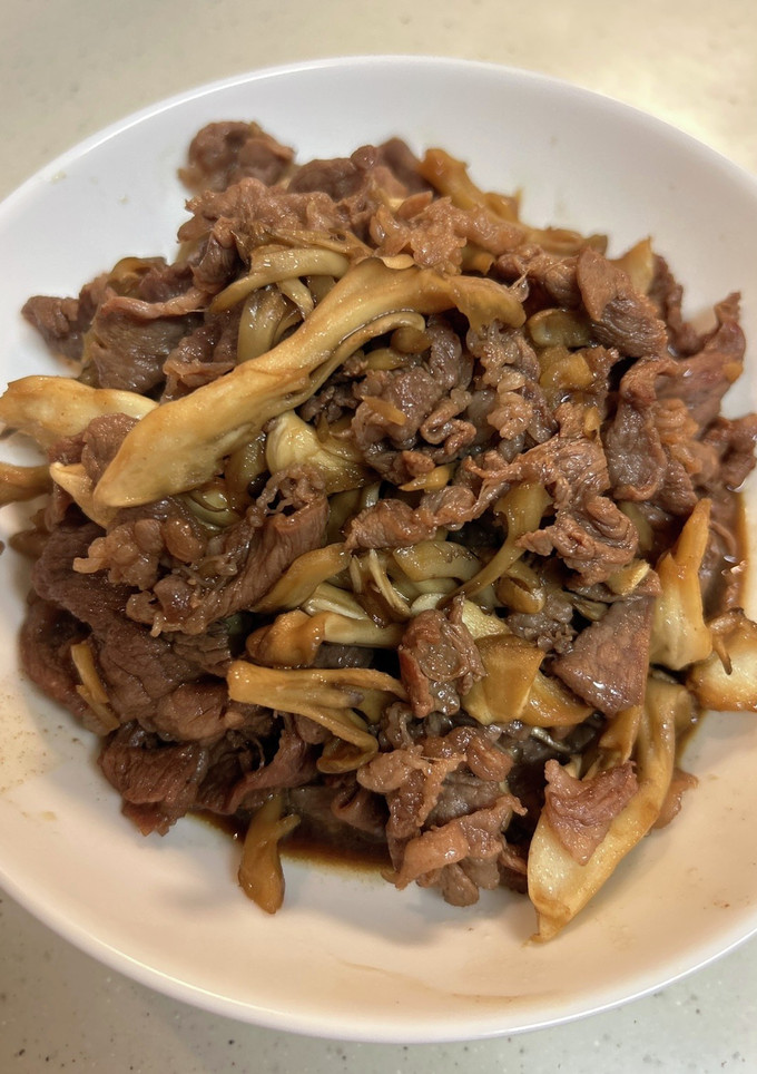 牛肉と舞茸の甘辛炒め-レシピのメイン写真