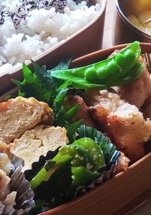 夏のお弁当★絶品★鶏むね肉の竜田揚げ-レシピのメイン写真