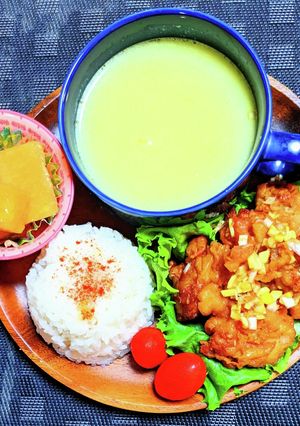 カフェ風油淋鶏ランチプレート-レシピのメイン写真